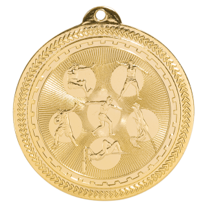 2" Field Events Laserable BriteLazer Medal