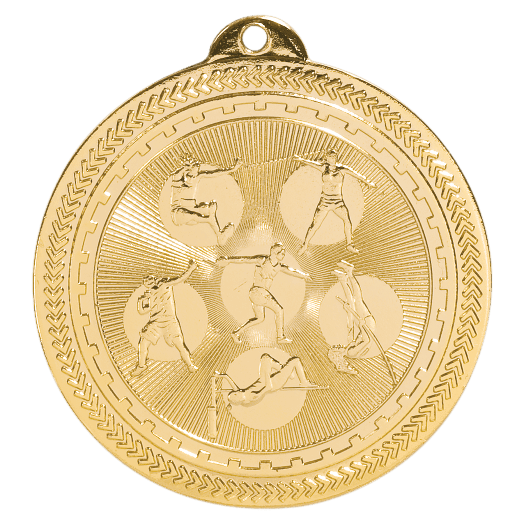 2" Field Events Laserable BriteLazer Medal
