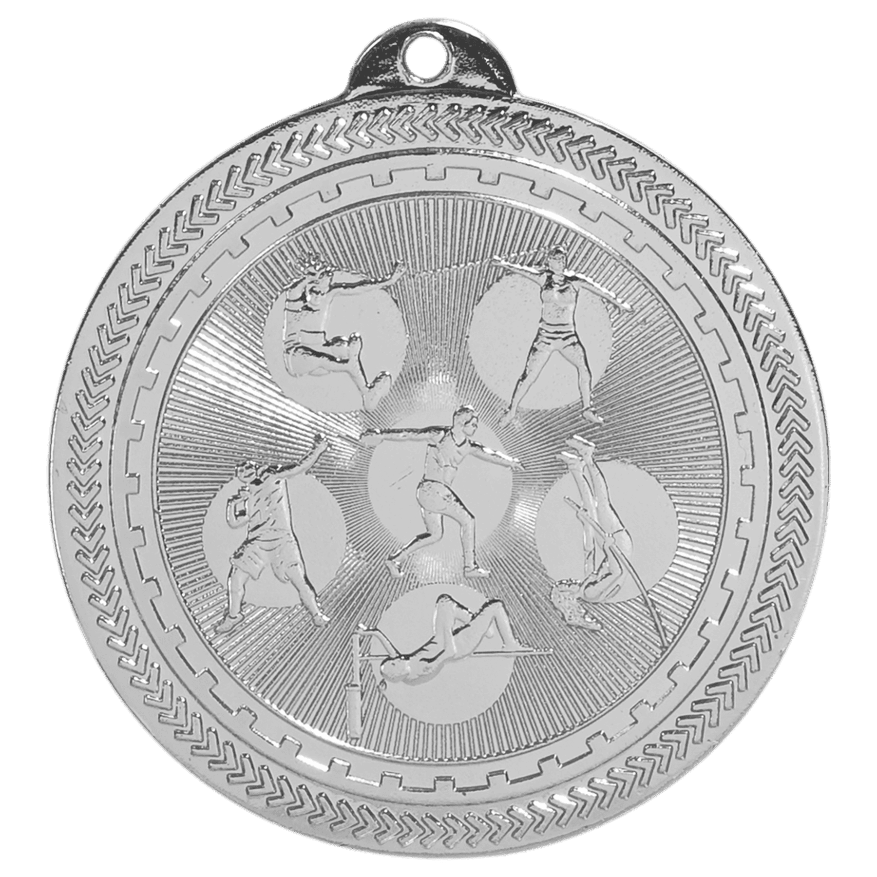 2" Field Events Laserable BriteLazer Medal