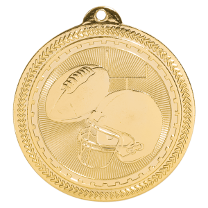 2" Football Laserable BriteLazer Medal