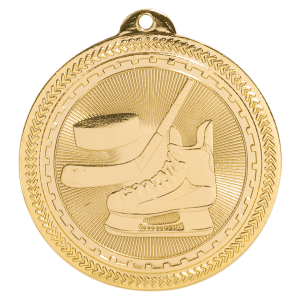 2" Hockey Laserable BriteLazer Medal