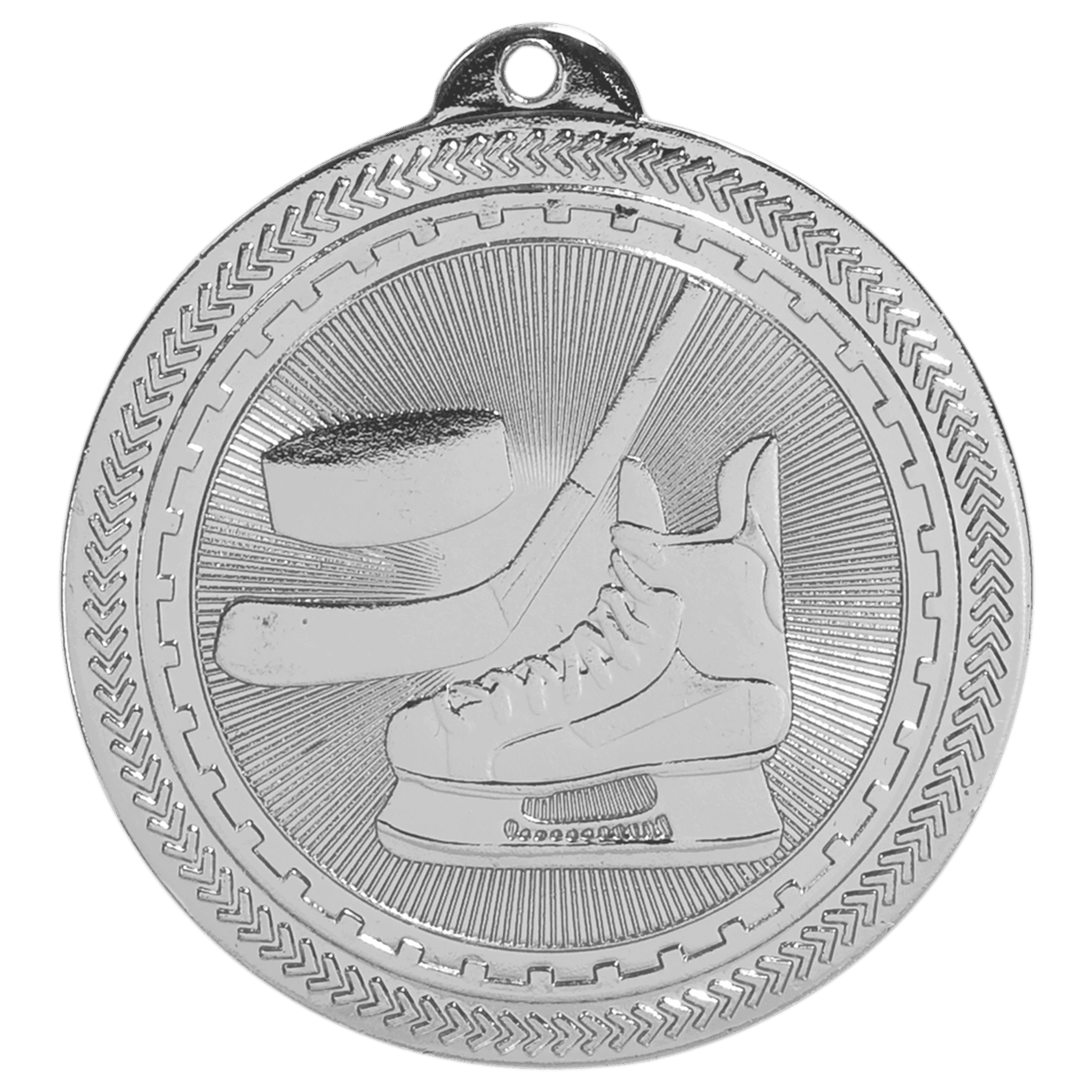 2" Hockey Laserable BriteLazer Medal