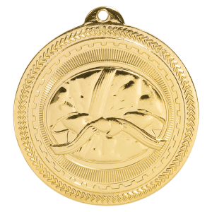 2" Martial Arts Laserable BriteLazer Medal