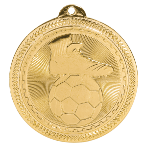 2" Soccer Laserable BriteLazer Medal
