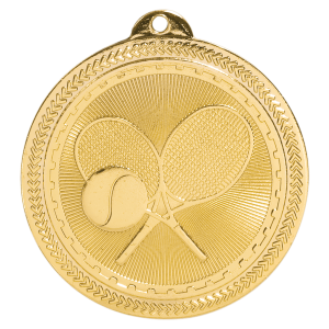 2" Tennis Laserable BriteLazer Medal