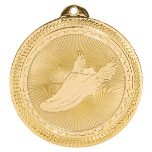 2" Track Laserable BriteLazer Medal