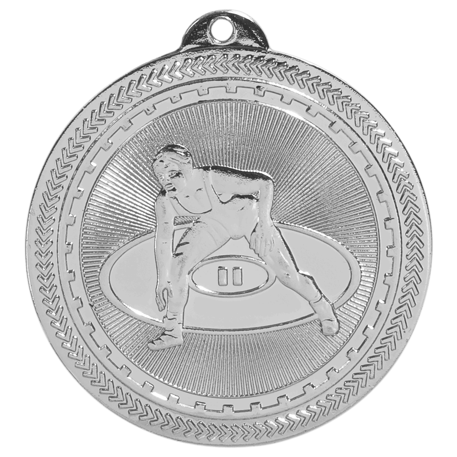 2" Wrestling Laserable BriteLazer Medal