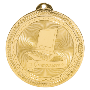 2" Computers Laserable BriteLazer Medal