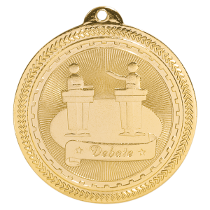 2" Debate Laserable BriteLazer Medal