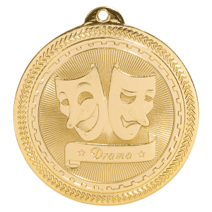 2" Drama Laserable BriteLazer Medal