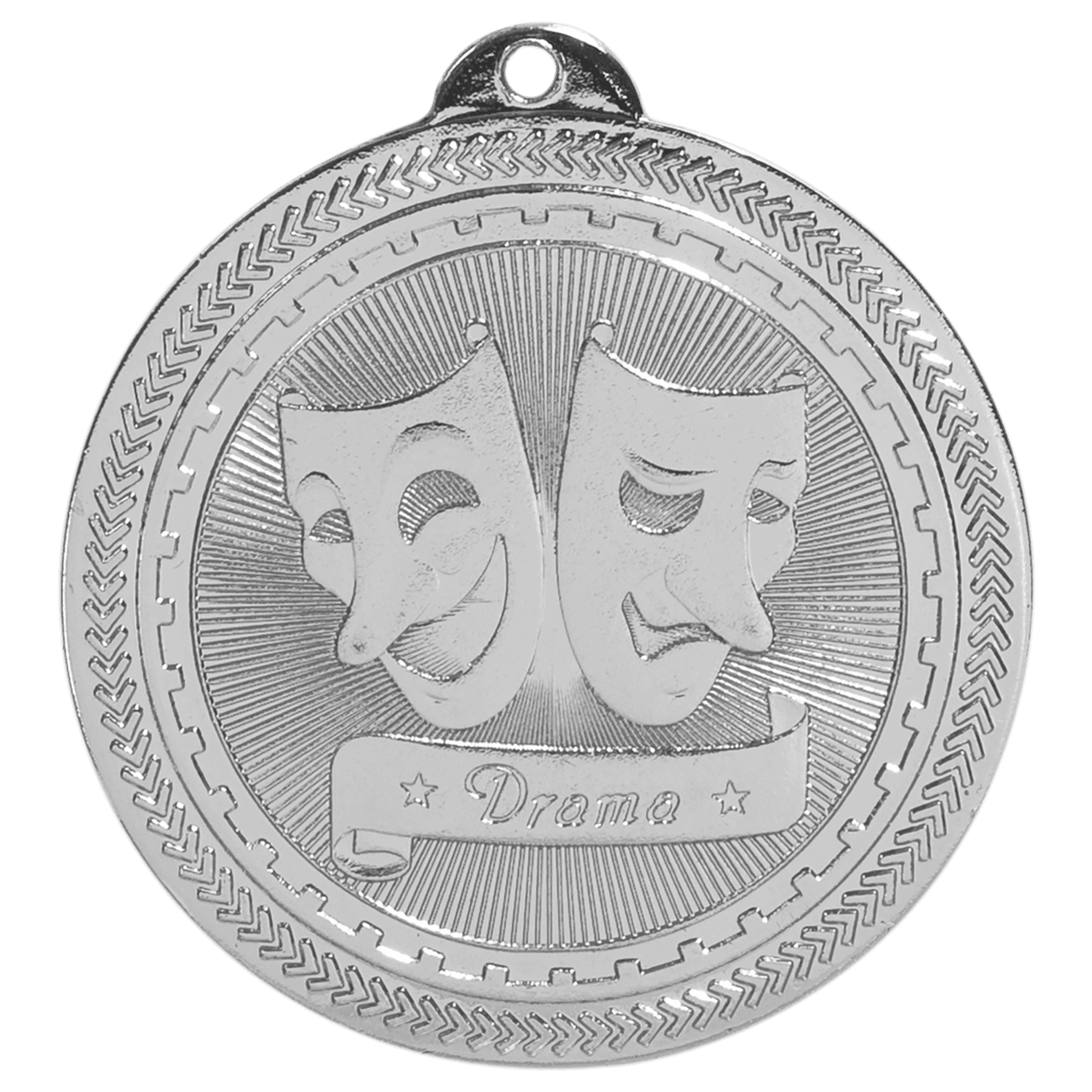 2" Drama Laserable BriteLazer Medal