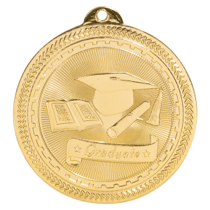 2" Graduate Laserable BriteLazer Medal
