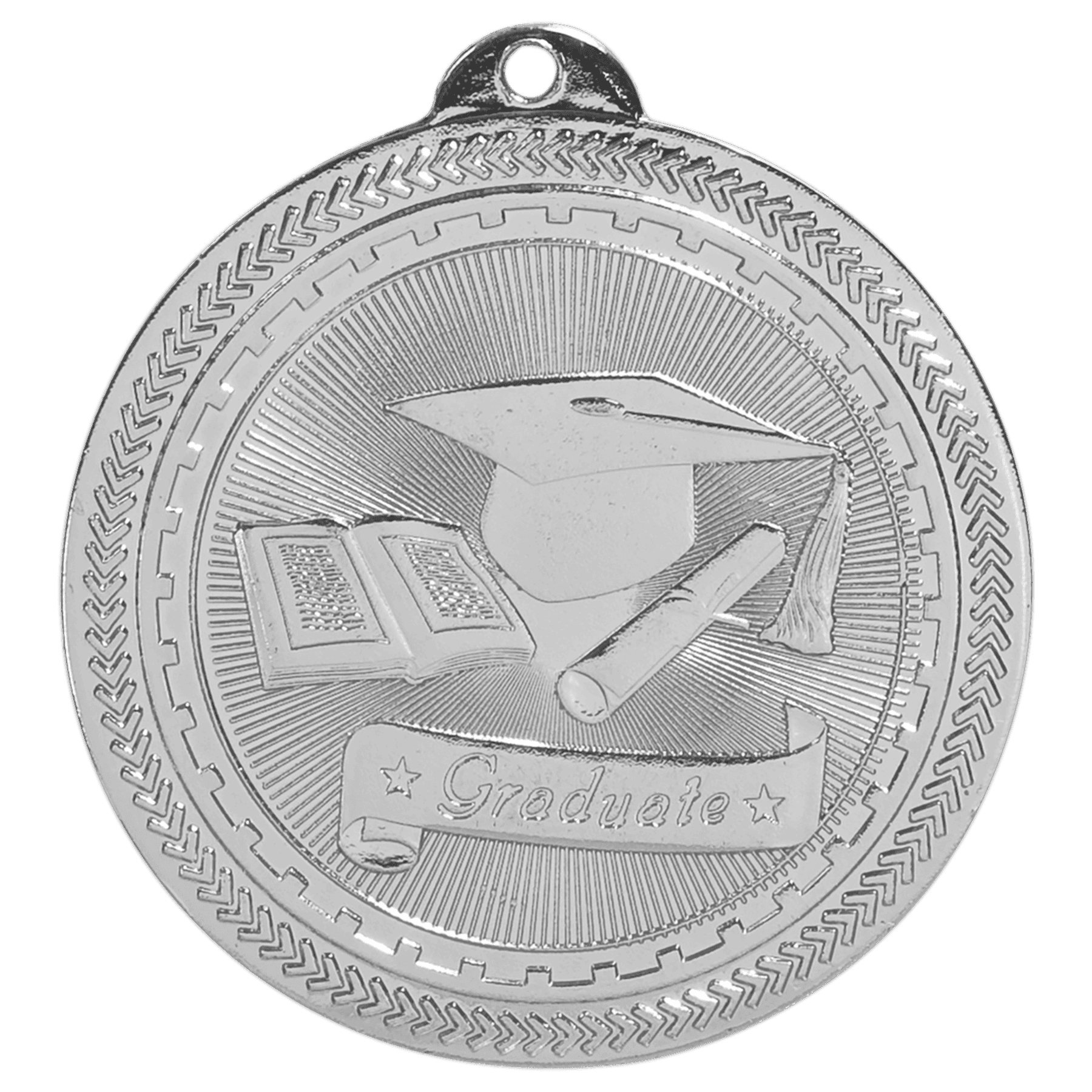 2" Graduate Laserable BriteLazer Medal