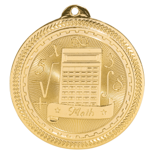 2" Math Laserable BriteLazer Medal