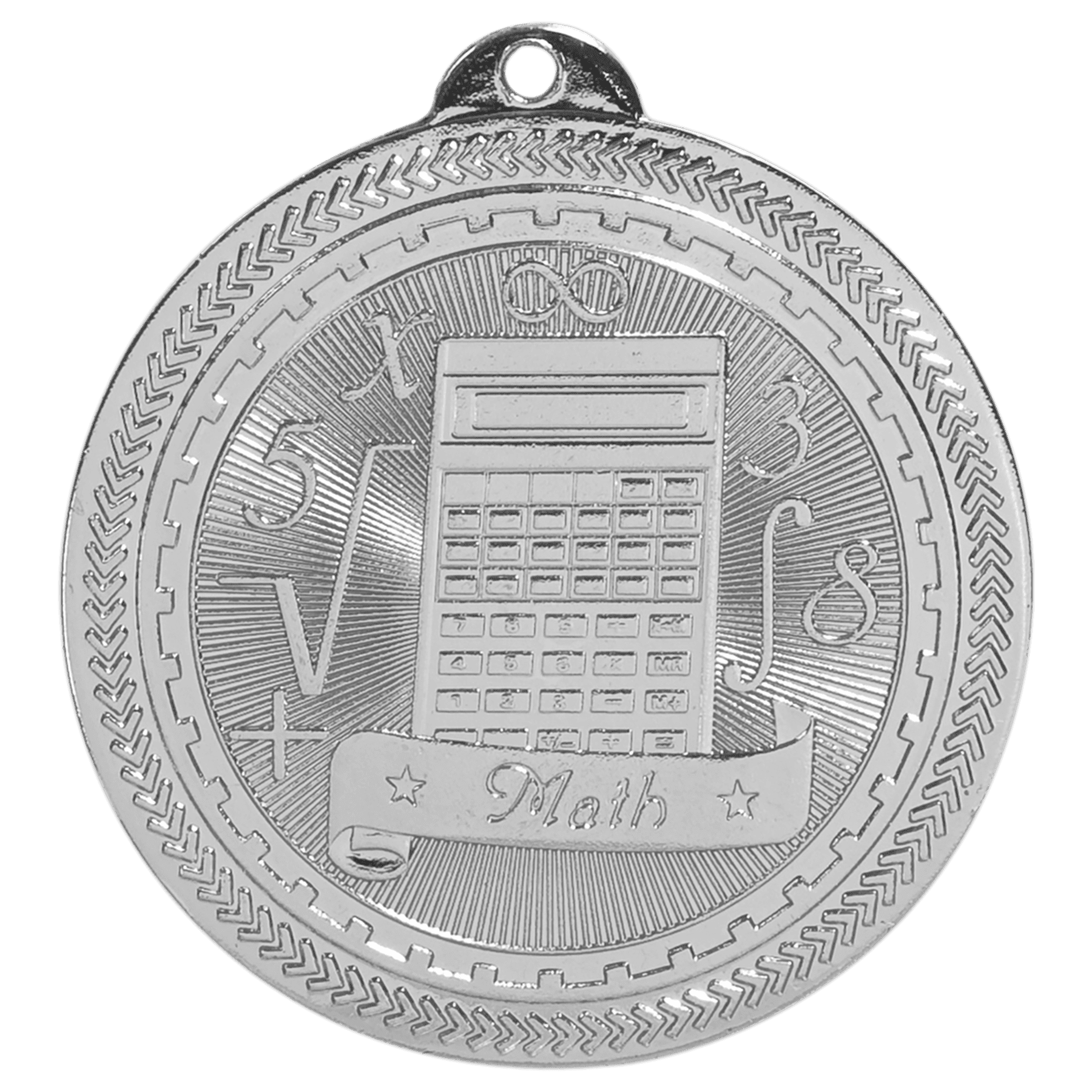 2" Math Laserable BriteLazer Medal