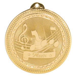 2" Music Laserable BriteLazer Medal