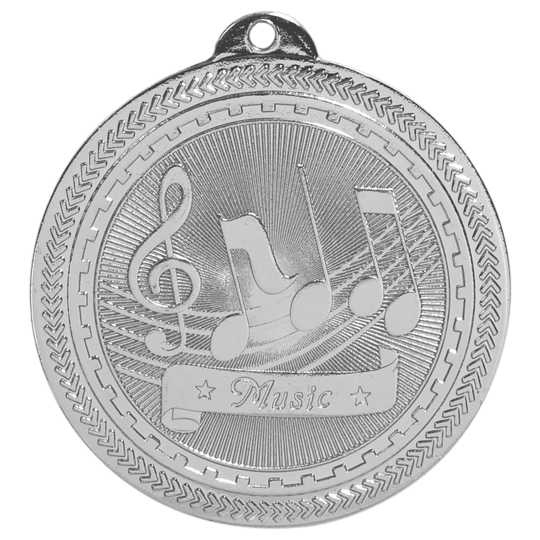 2" Music Laserable BriteLazer Medal
