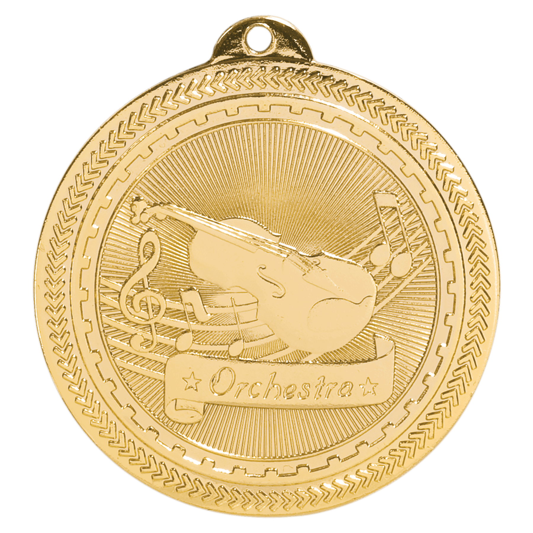 2" Orchestra Laserable BriteLazer Medal