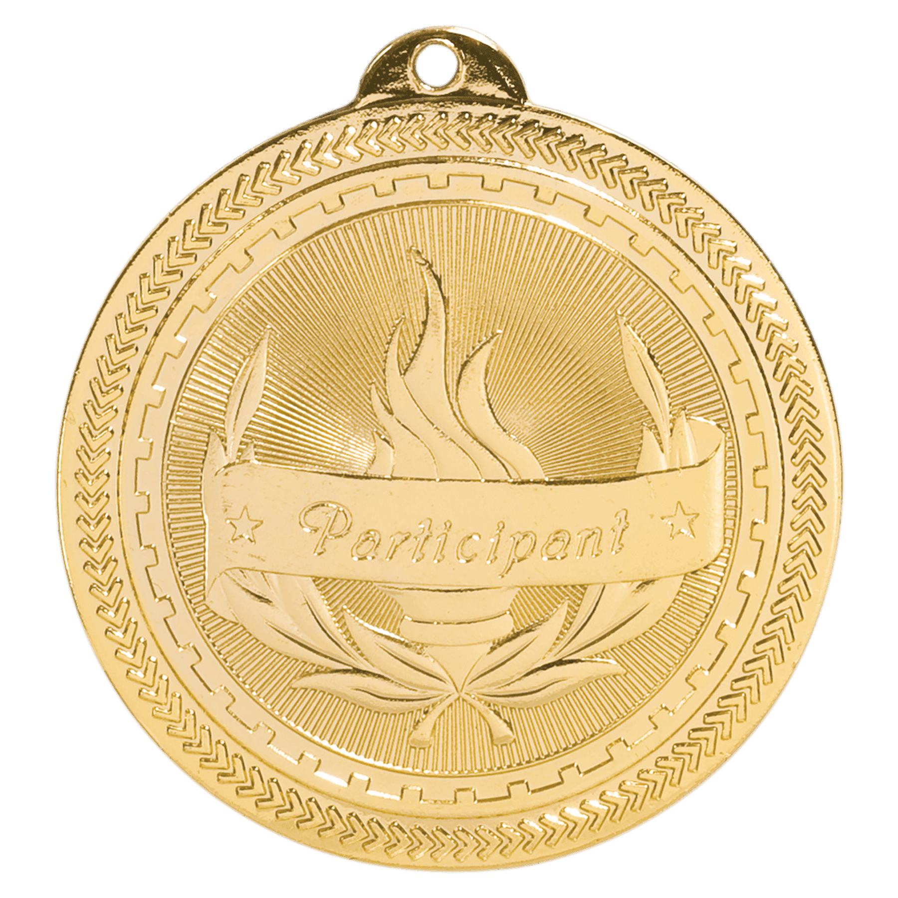 2" Participant Laserable BriteLazer Medal