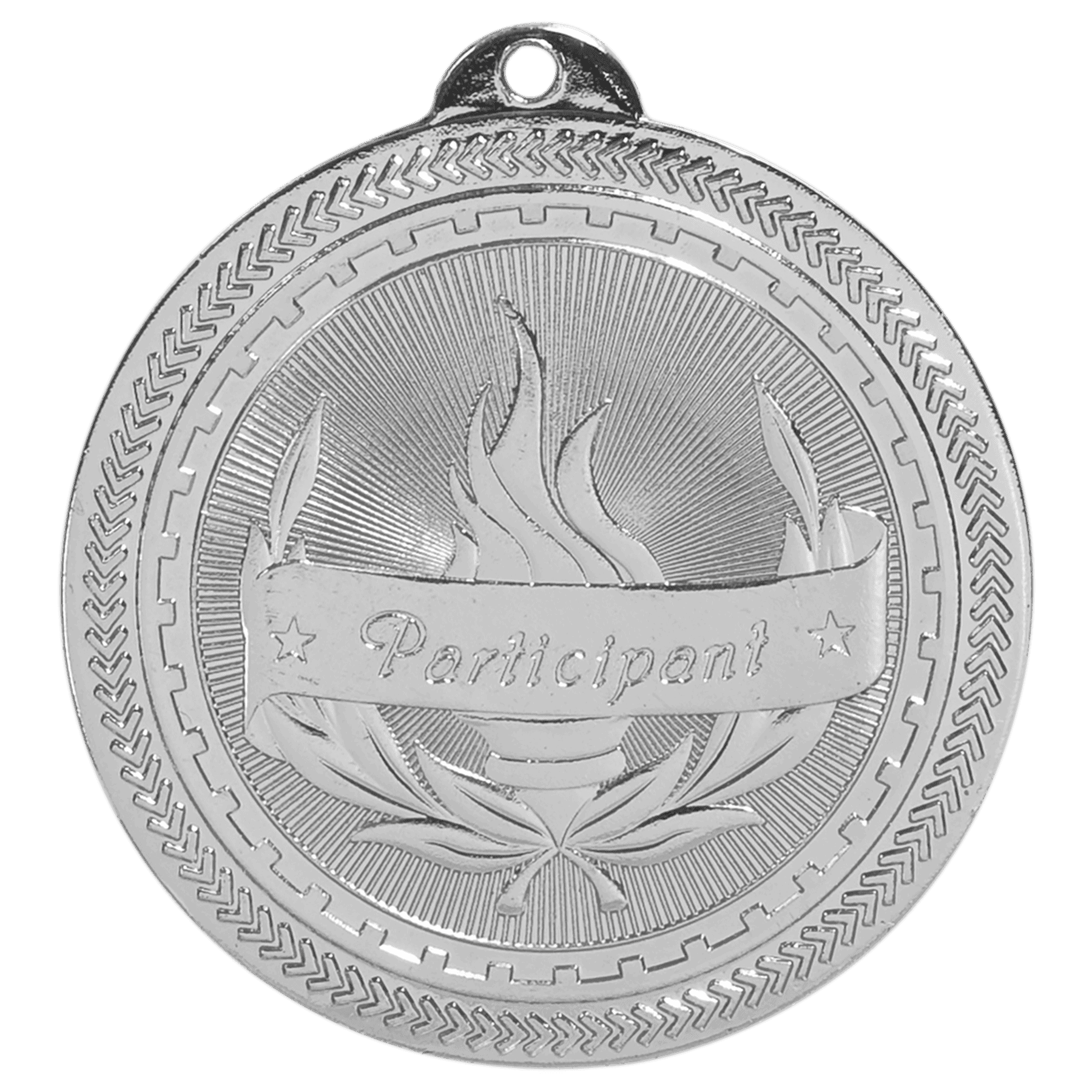 2" Participant Laserable BriteLazer Medal