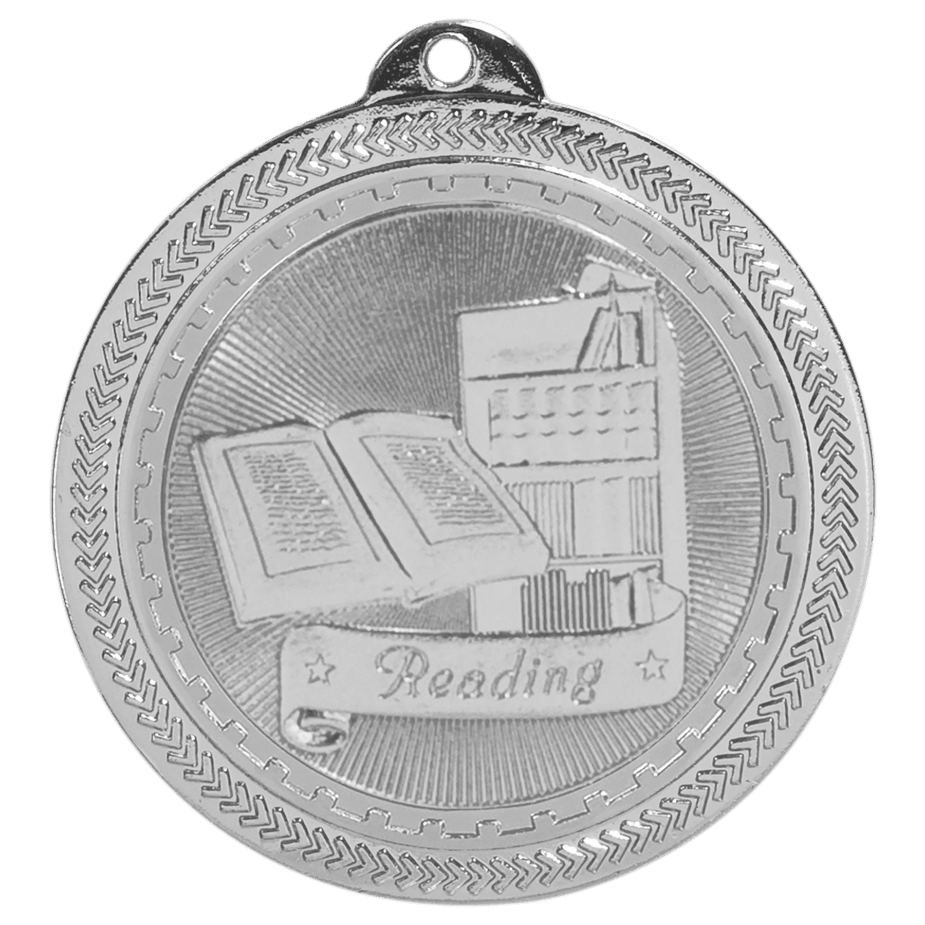 2" Reading Laserable BriteLazer Medal