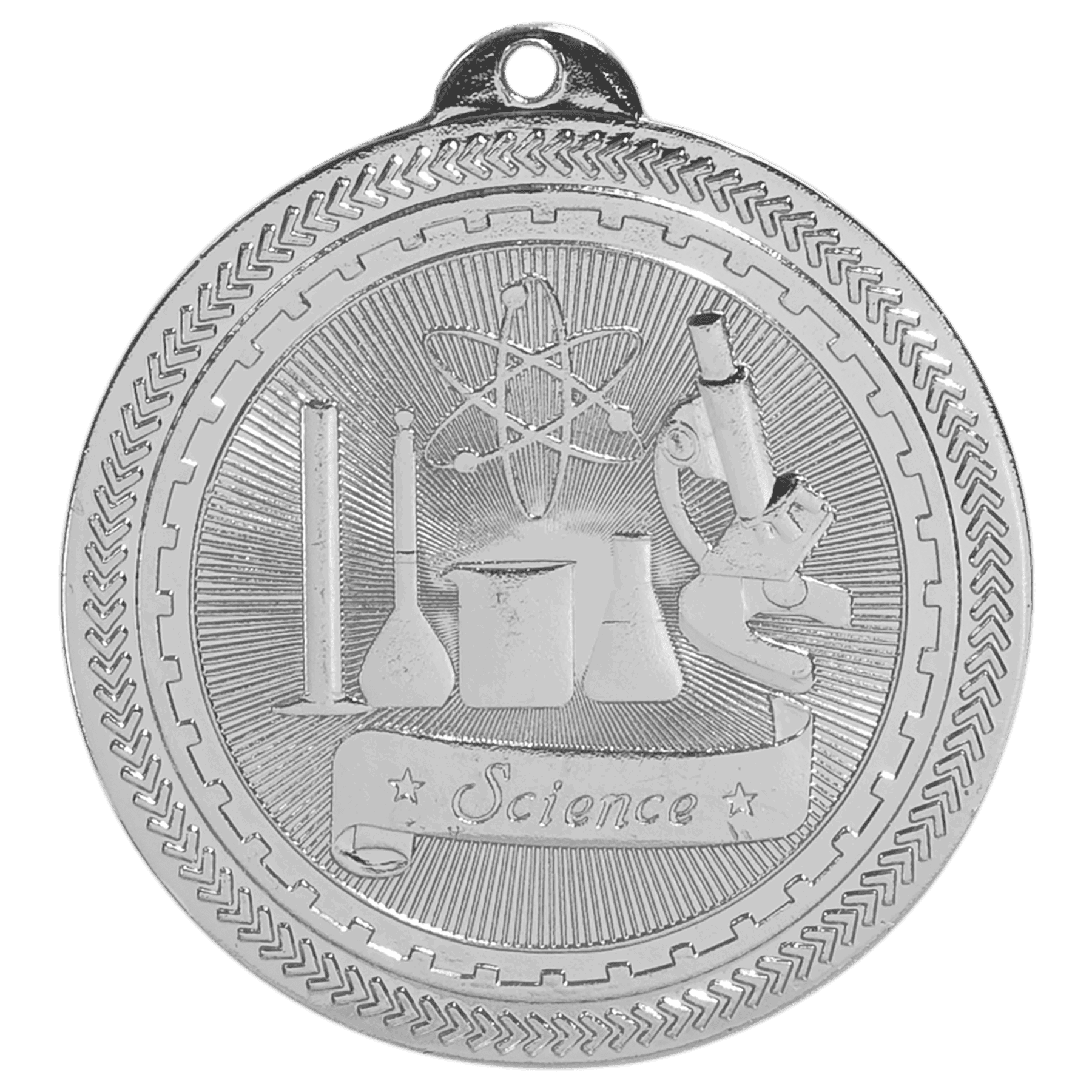 2" Science Laserable BriteLazer Medal