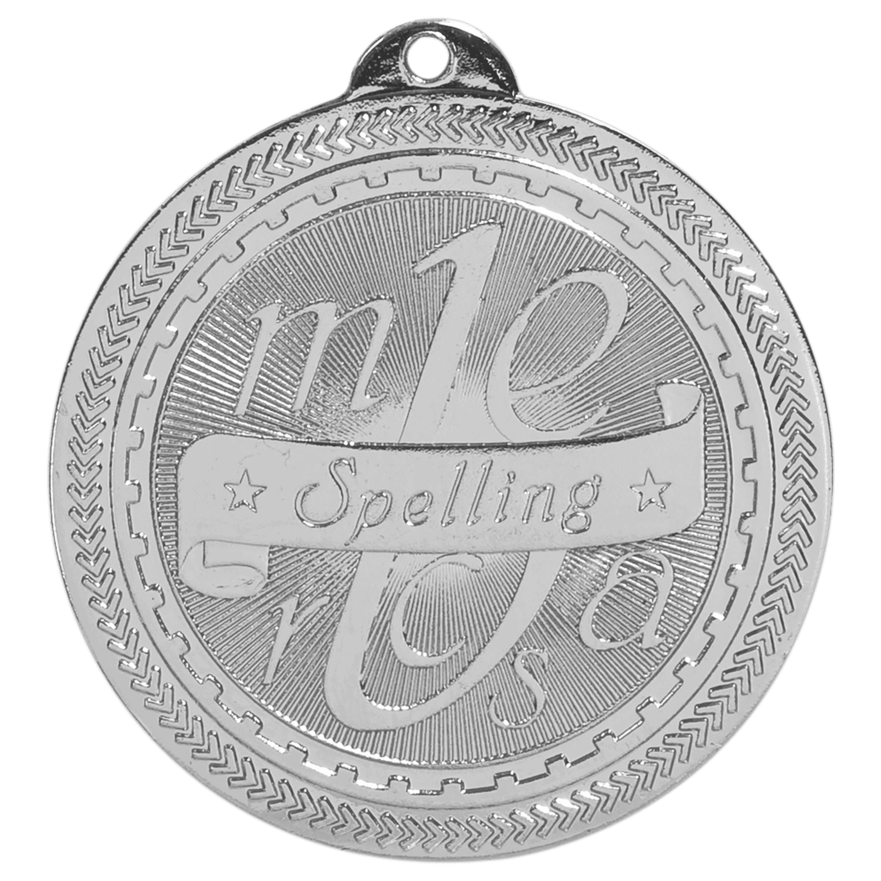 2" Spelling Laserable BriteLazer Medal