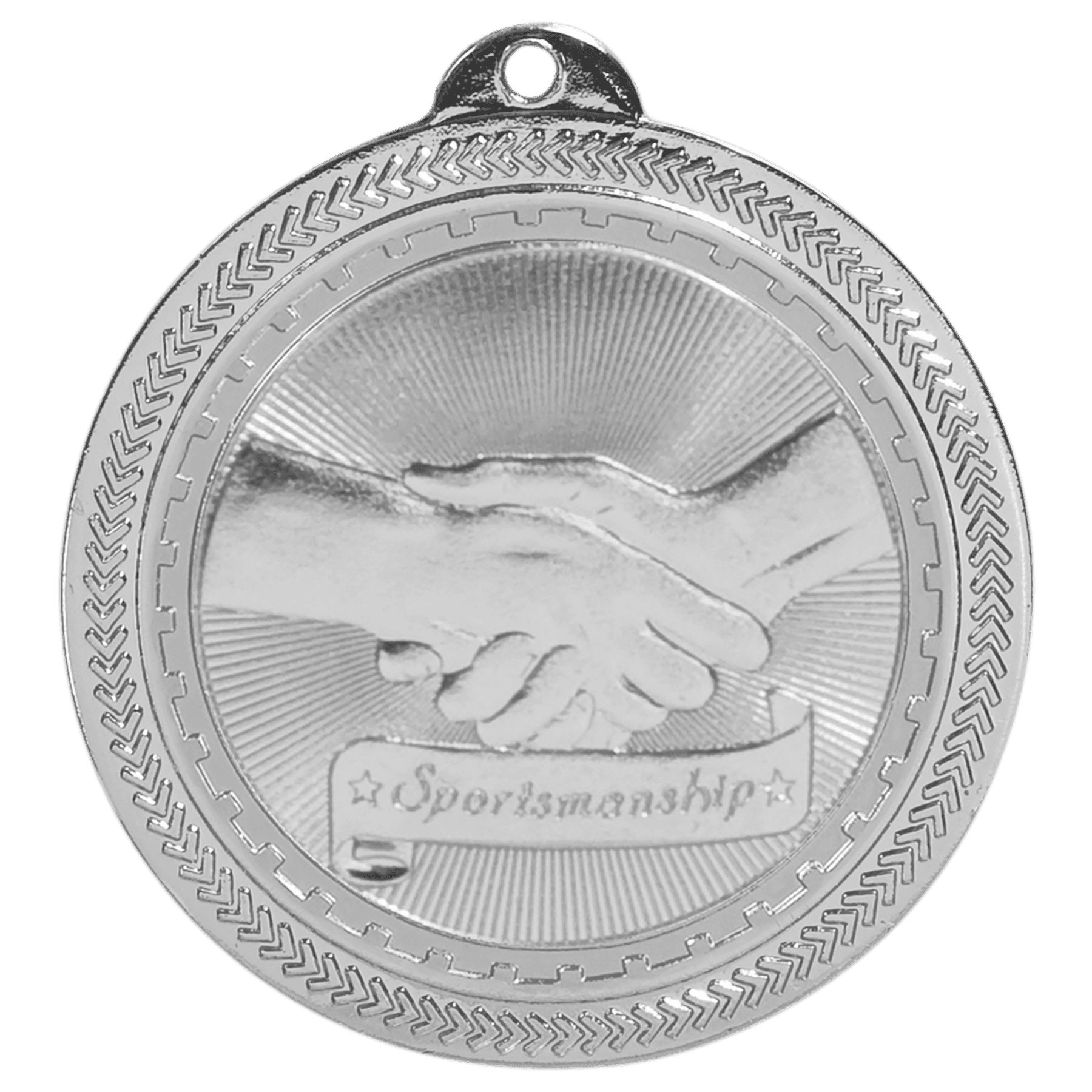 2" Sportsmanship Laserable BriteLazer Medal