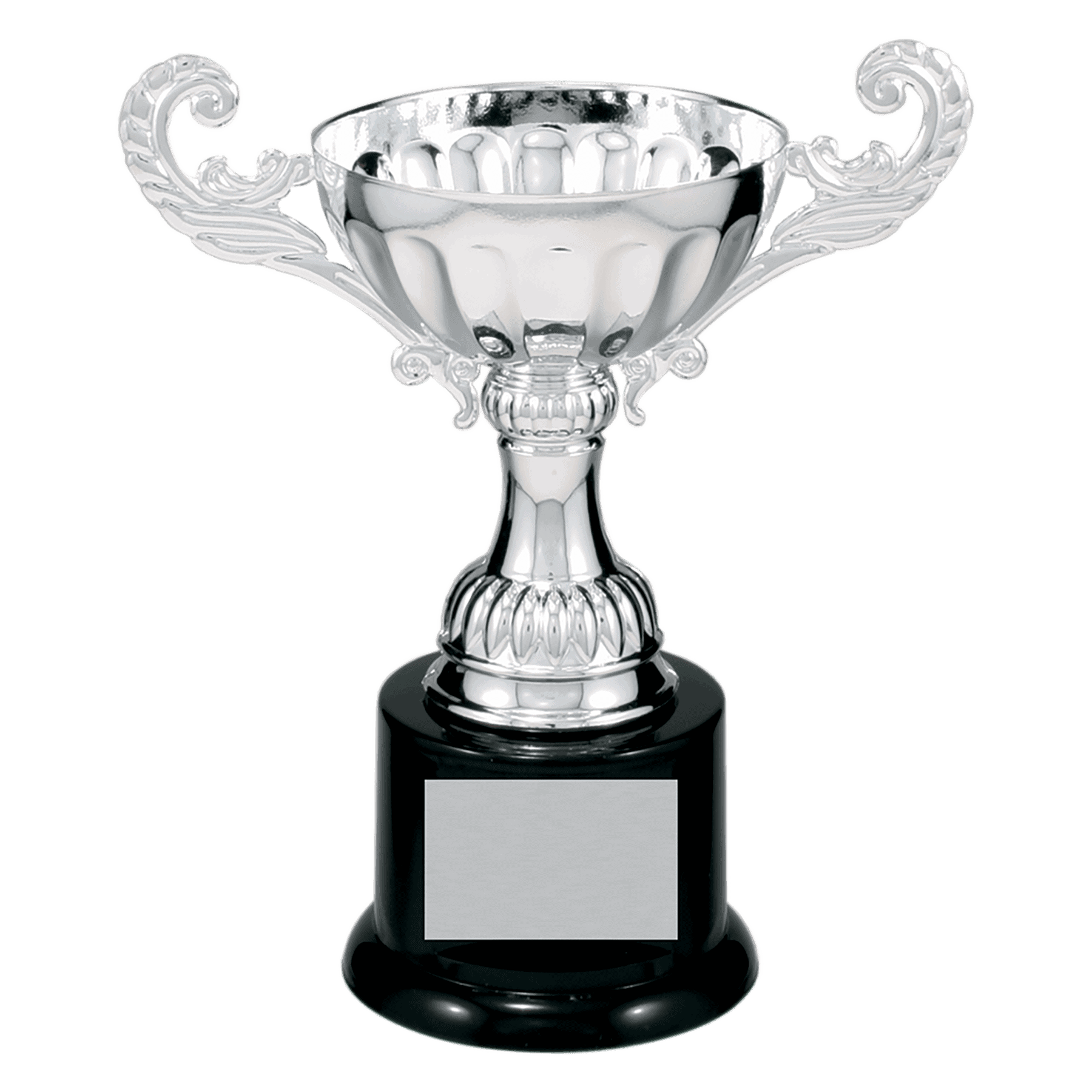 6 1/2" Completed Metal Cup Trophy on Plastic Base