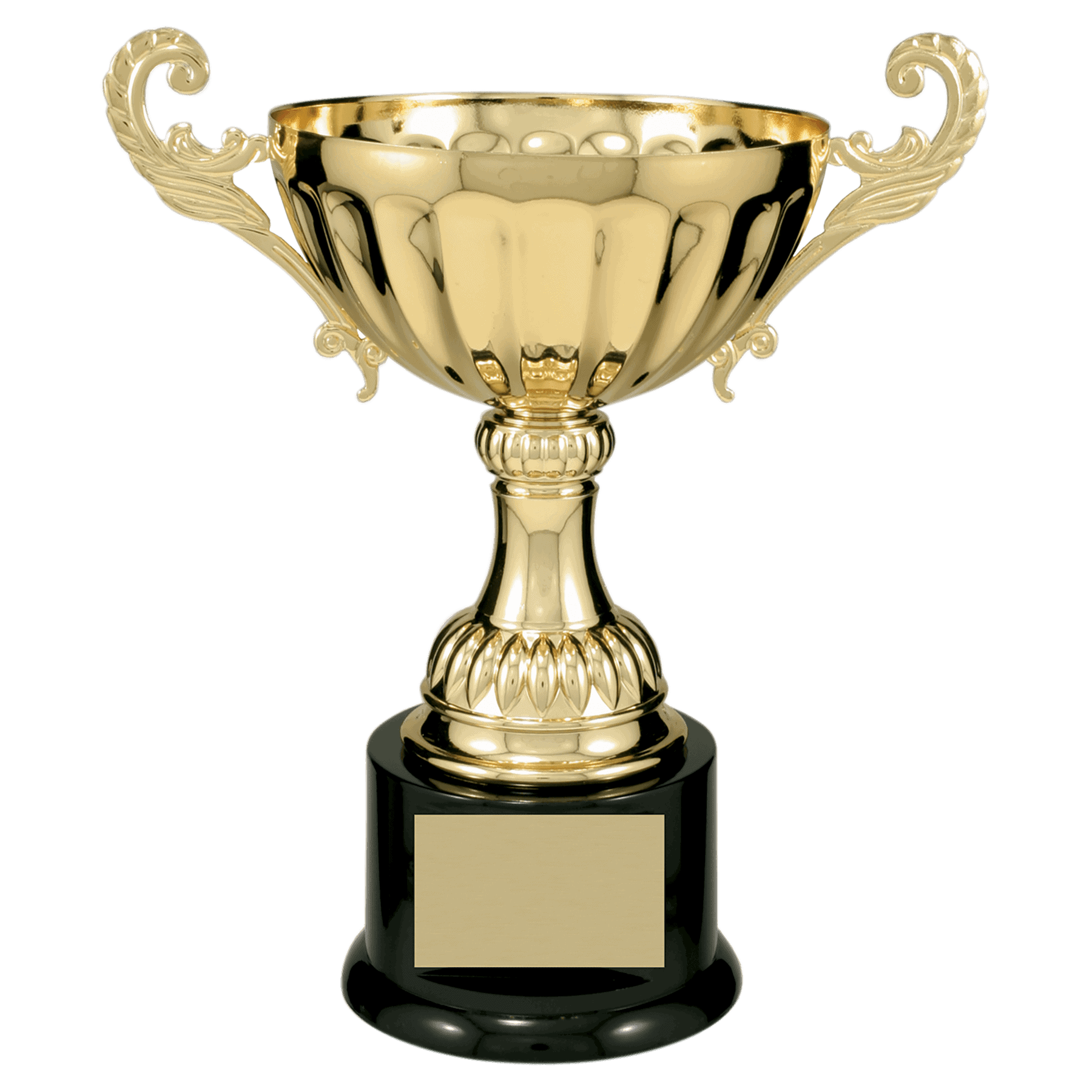 9 3/4" Completed Metal Cup Trophy on Plastic Base