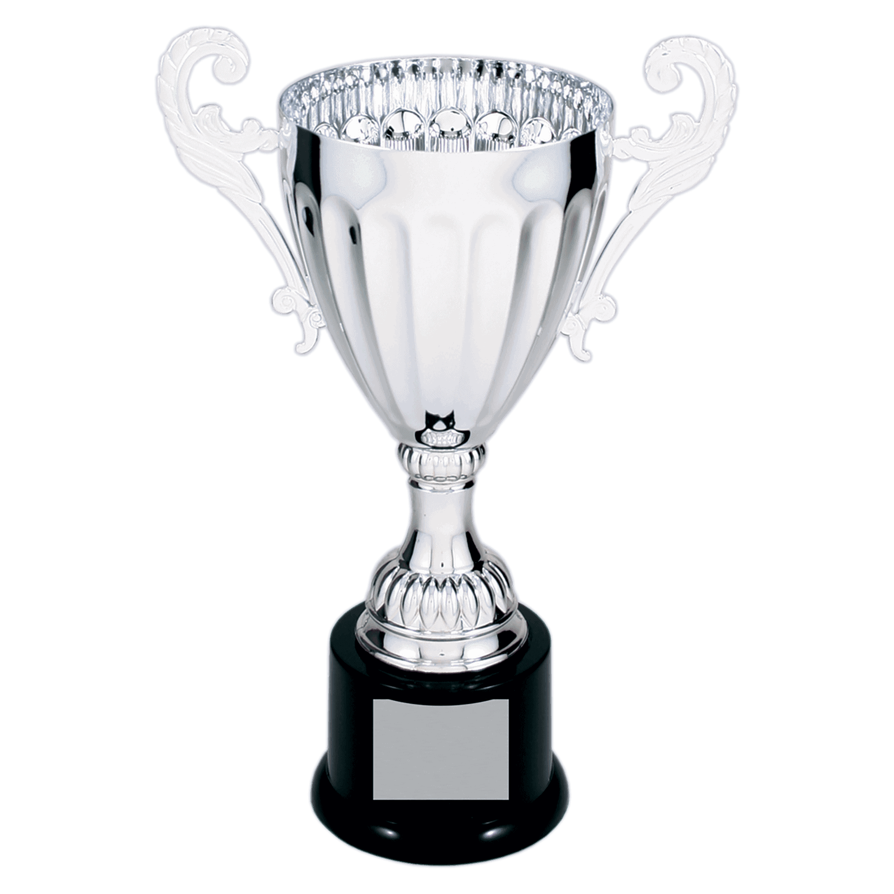 9 3/4" Completed Metal Cup Trophy on Plastic Base