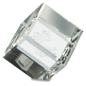 3" x 3" Crystal Cube