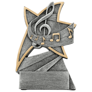 5 1/2" Music Jazz Star Resin