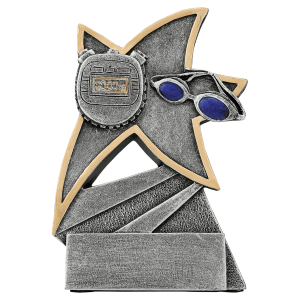 5 1/2" Swimming Jazz Star Resin
