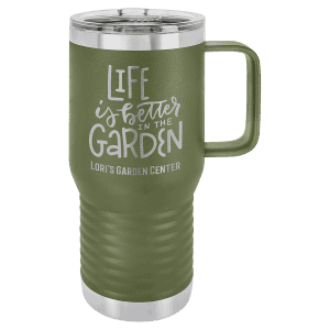 Polar Camel 20 oz. Olive Green Vacuum Insulated Travel Mug with Slider Lid