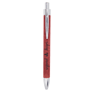 Rose Laserable Leatherette Pen