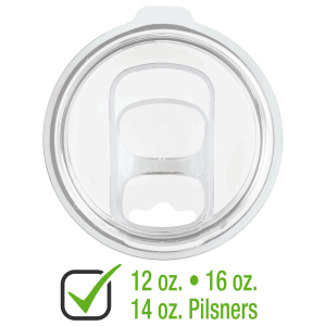 Slider Lid for 12 & 16 oz. Polar Camel Stemless Tumblers, 14 oz. Pilsner, or 22 oz. Skinny Tumblers
