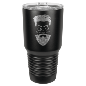 Polar Camel 30 oz. Full Black Ringneck Tumbler with Slider Lid