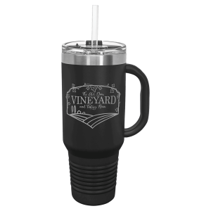Polar Camel 40 oz. Travel Mug with Snap Lid & Straw