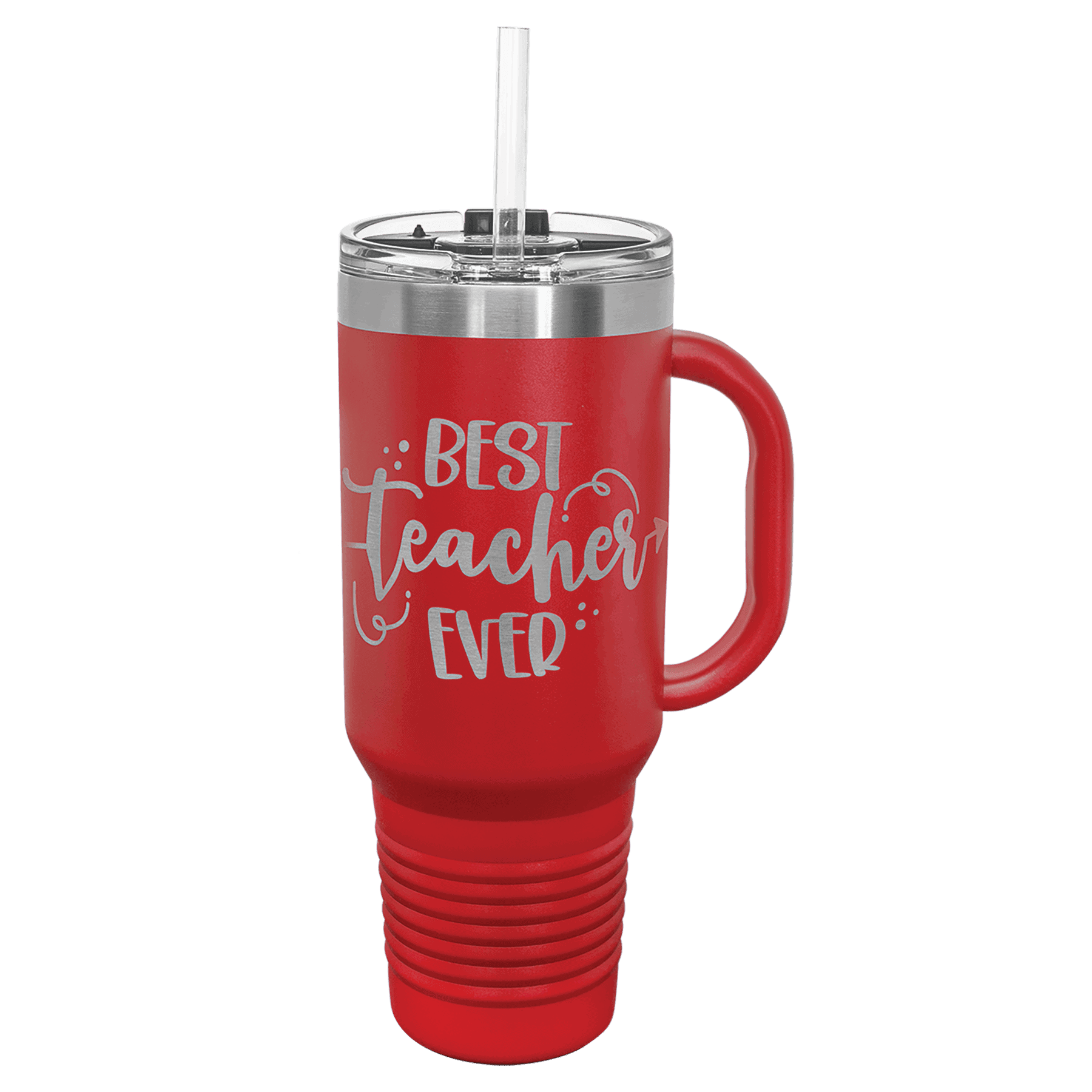 Polar Camel 40 oz. Travel Mug with Snap Lid & Straw