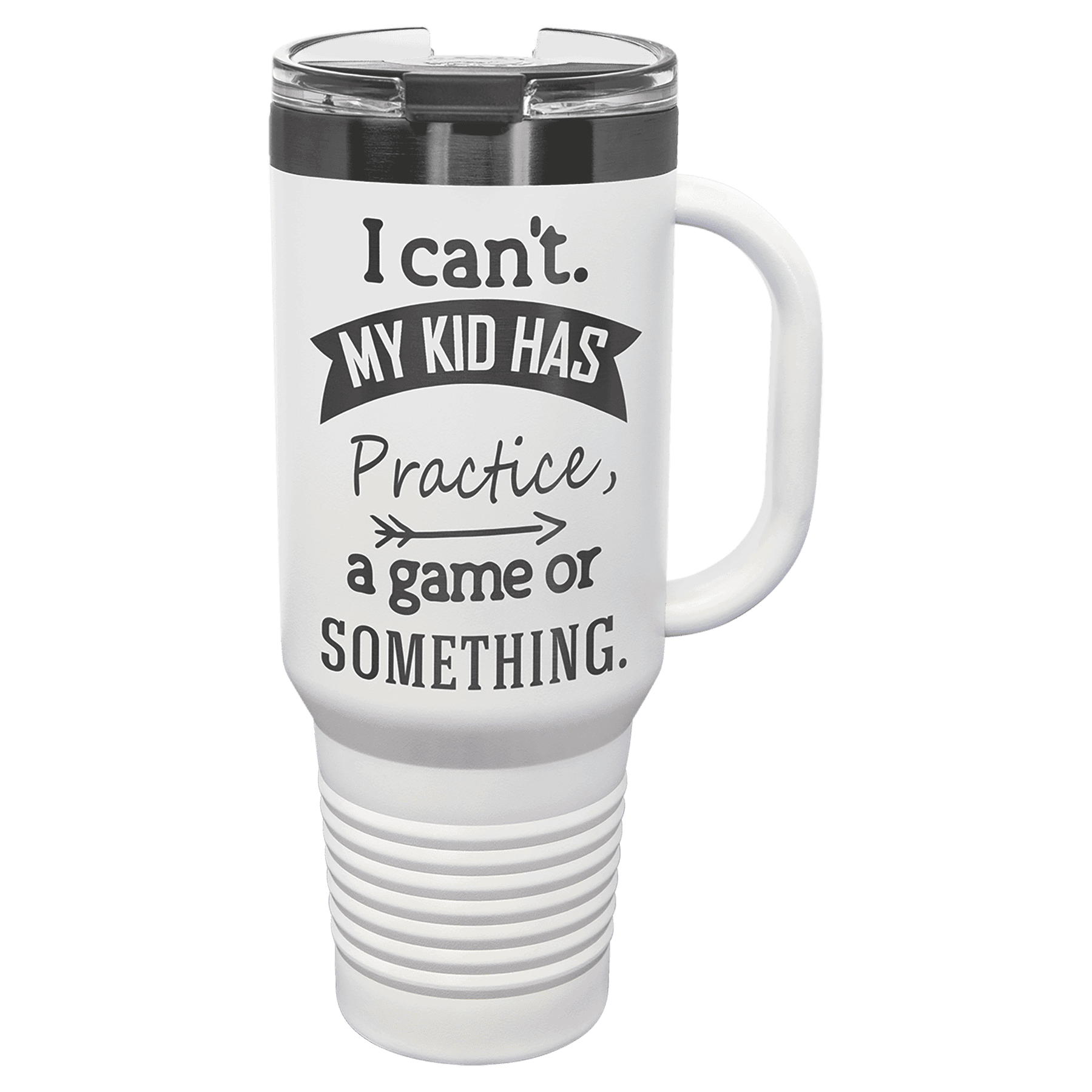 Polar Camel 40 oz. /Ghost Travel Mug with Handle & Straw