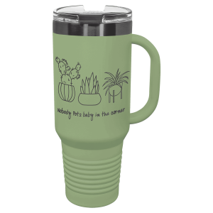 Polar Camel 40 oz. Summer Travel Mug with Handle & Straw