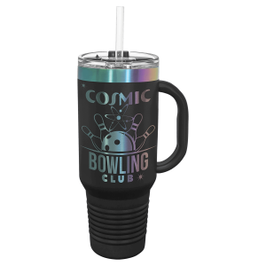 Polar Camel 40 oz. /Prism Travel Mug with Handle & Straw