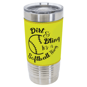 Polar Camel 20 oz. Leather Tumbler with Slider Lid