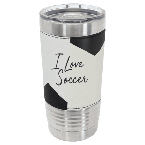 Polar Camel 20 oz. Leather Tumbler with Slider Lid