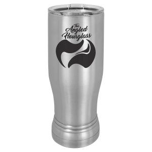 Stainless Steel 14 oz. Polar Camel Pilsner w/Clear Lid