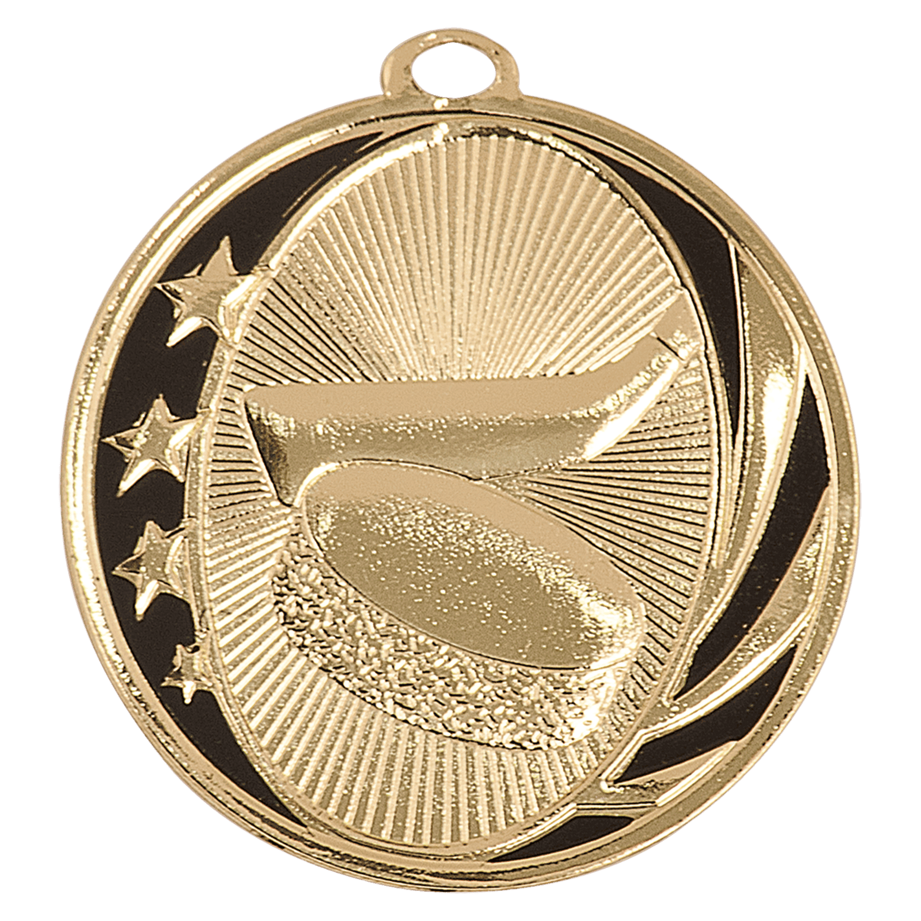 2" Hockey Laserable MidNite Star Medal