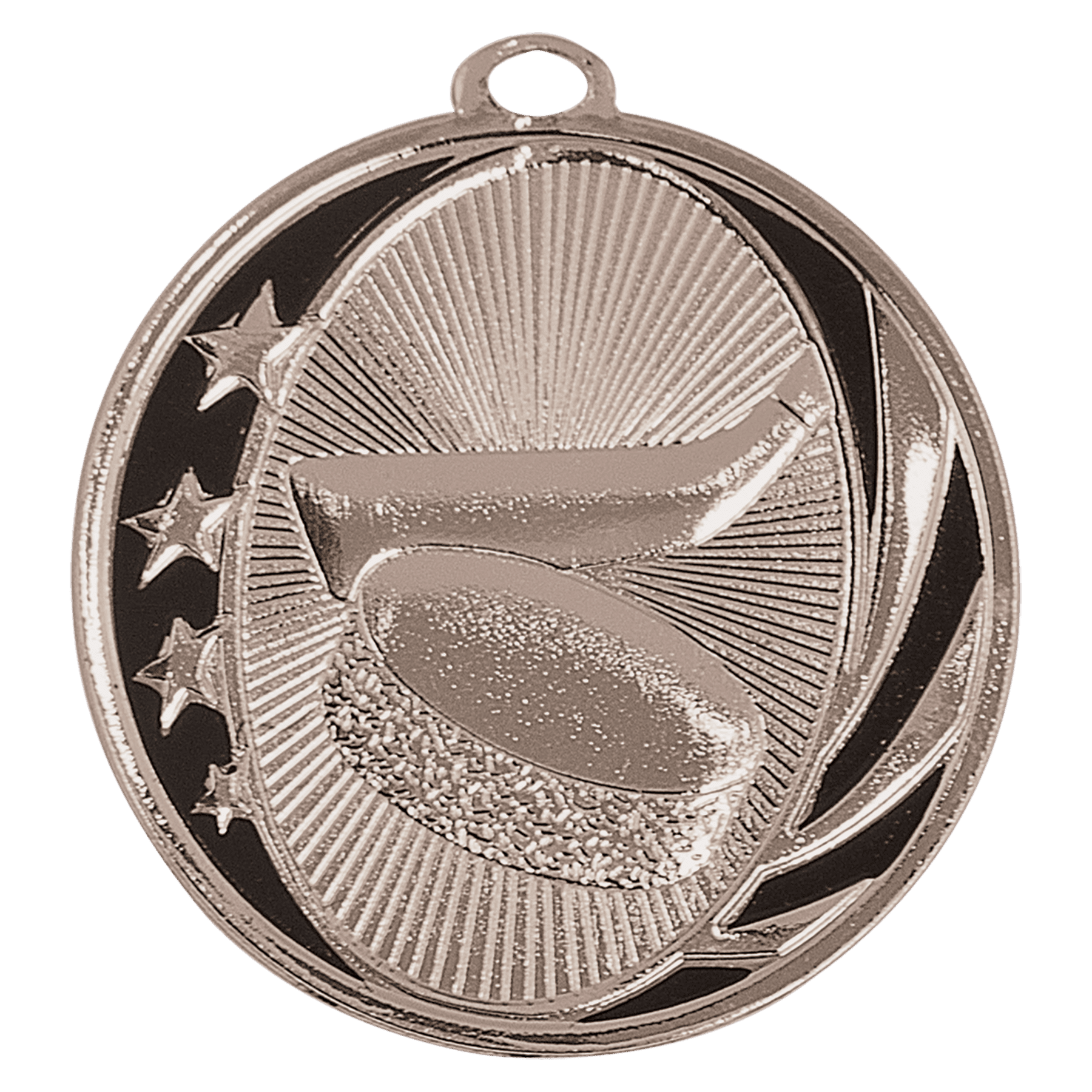 2" Hockey Laserable MidNite Star Medal