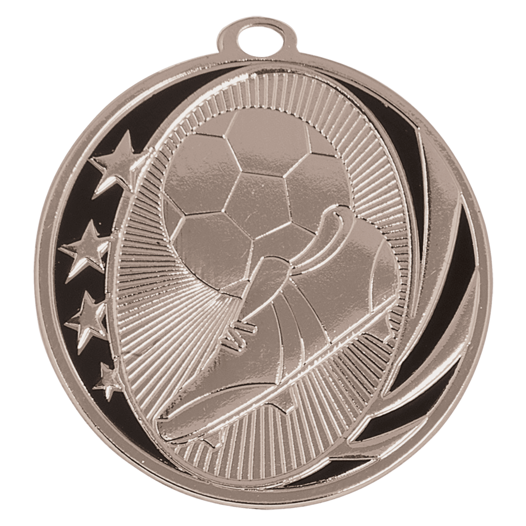 2" Soccer Laserable MidNite Star Medal
