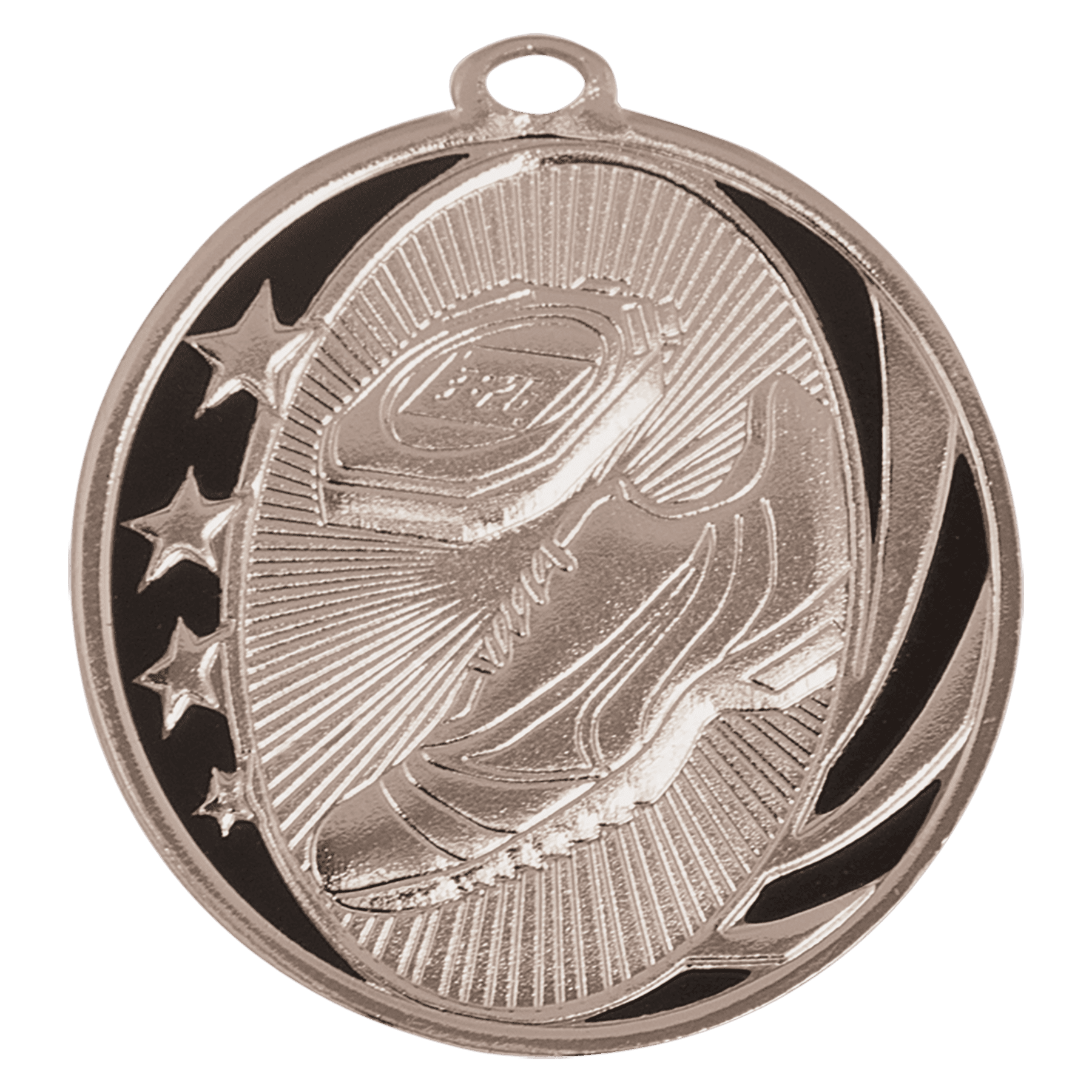 2" Track Laserable MidNite Star Medal
